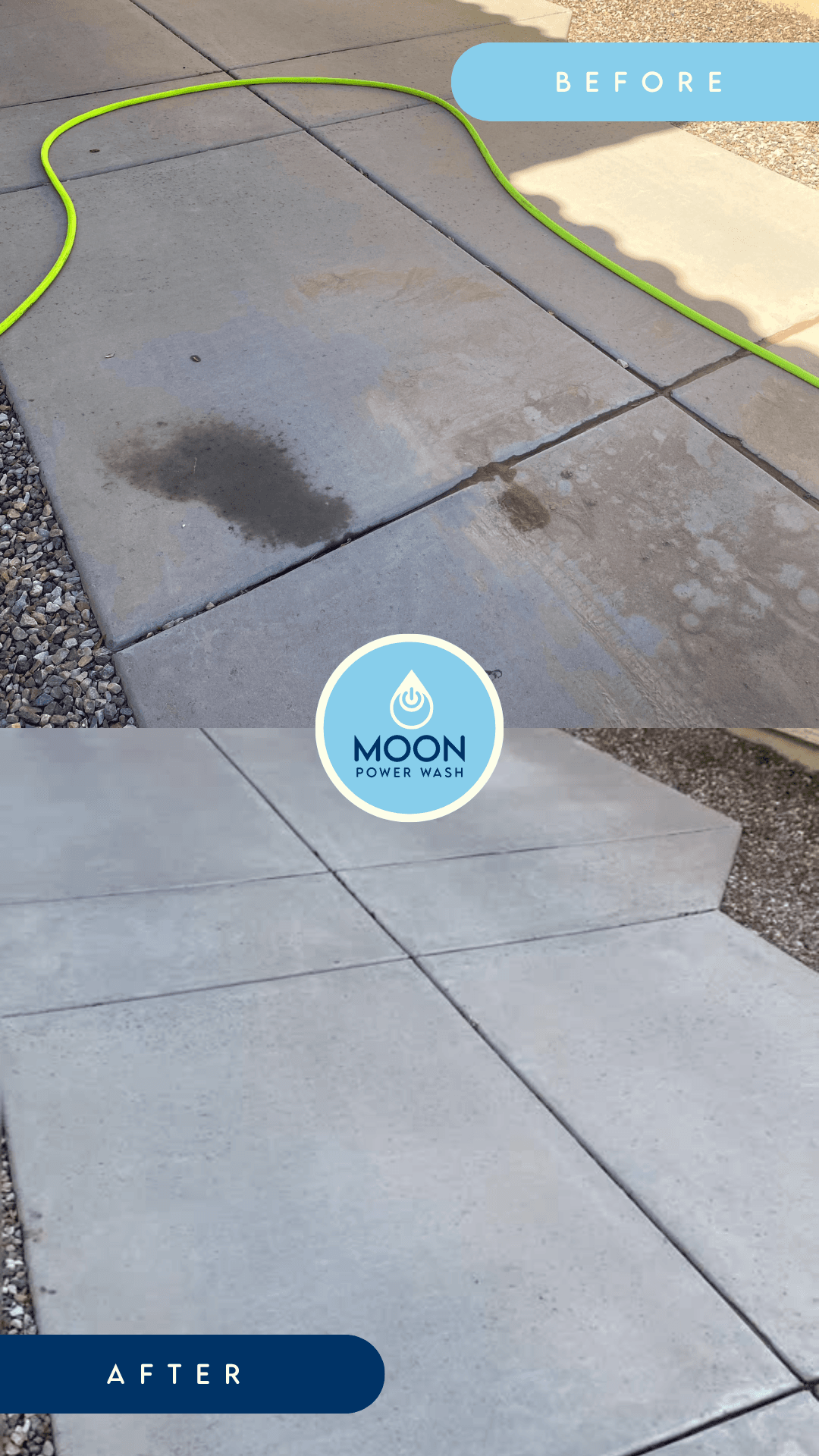 Moon Power Wash Oil Stain Removal