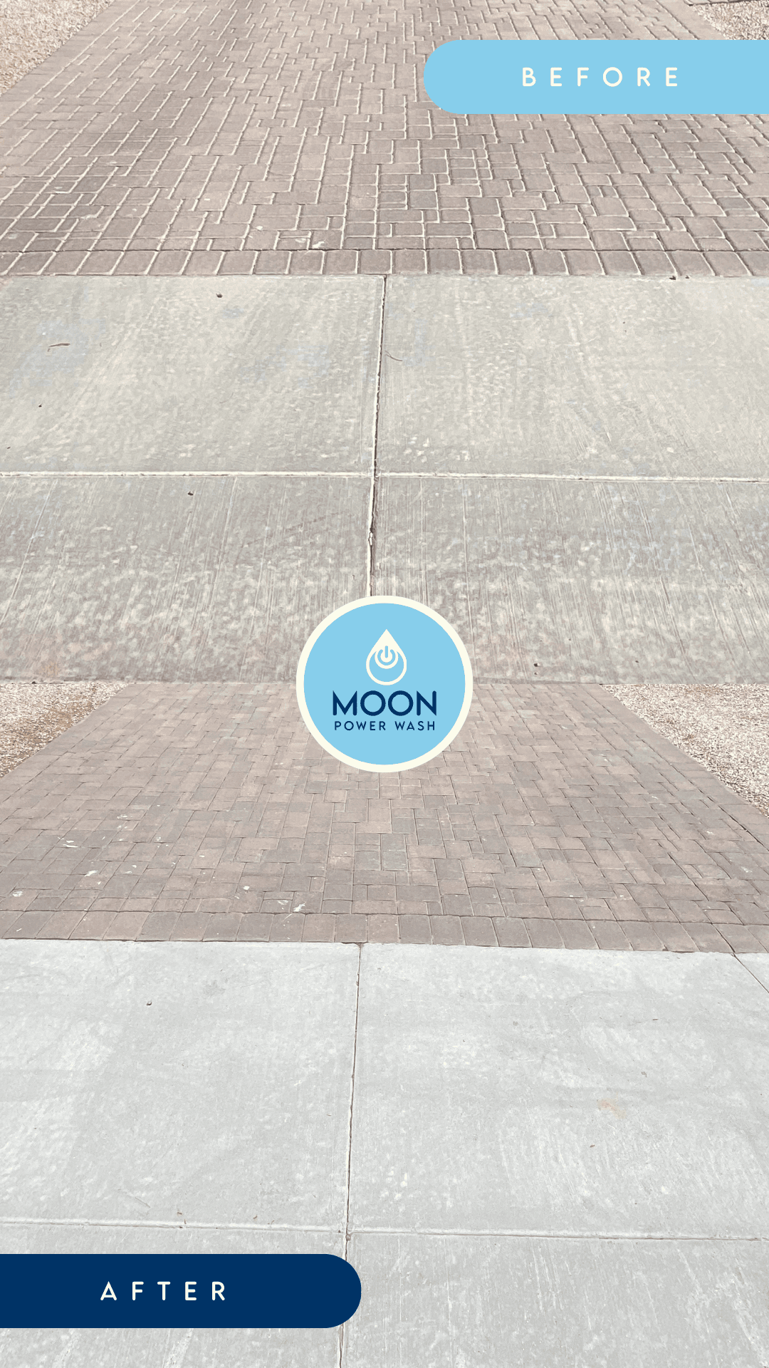 Moon Power Wash Driveway Cleaning 2